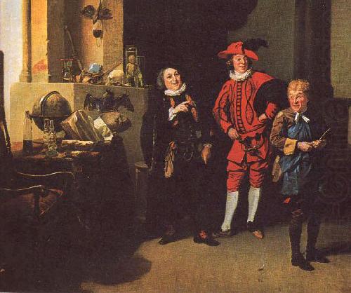 David Garrick as Abel Drugger in Jonson's The Alchemist, Johann Zoffany